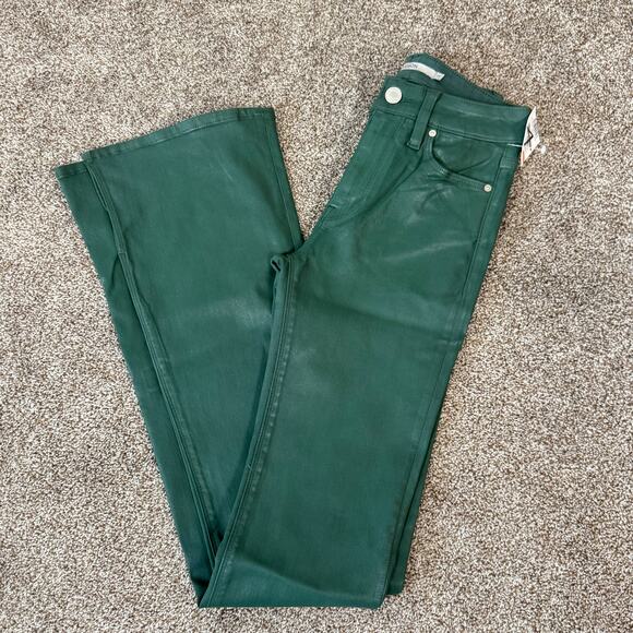 Hudson NWT Womens Size 24 Barbara High Rise Coated Boot Cut Jeans Wicked Holiday - Picture 4 of 15